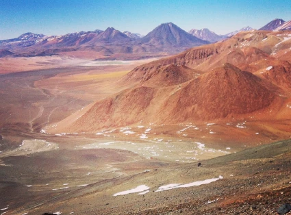 View of the valley from the Láscar Volcano