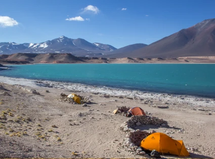 base camp in the altiplano